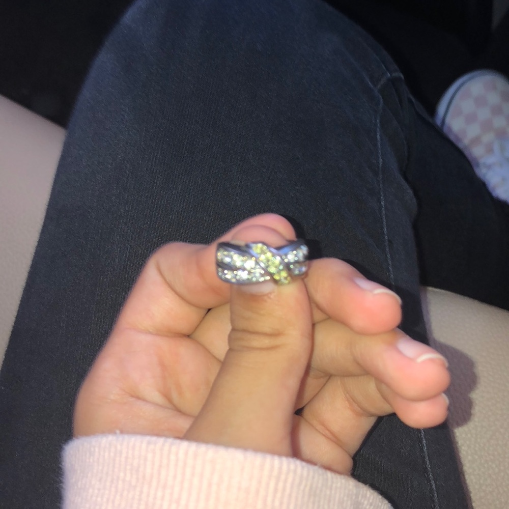 18k yellow gold 18 k white gold ring